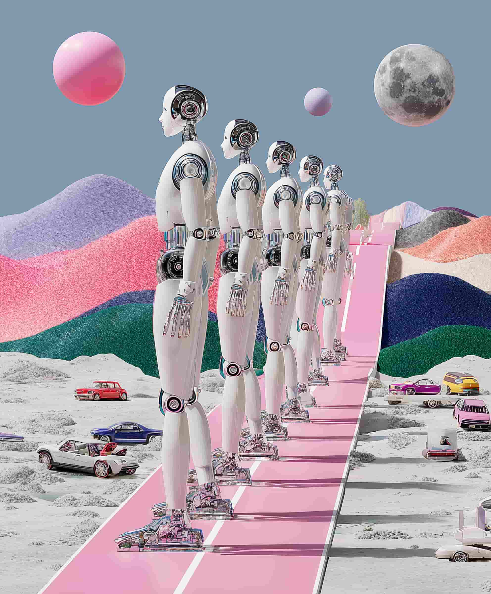 several automata in a row