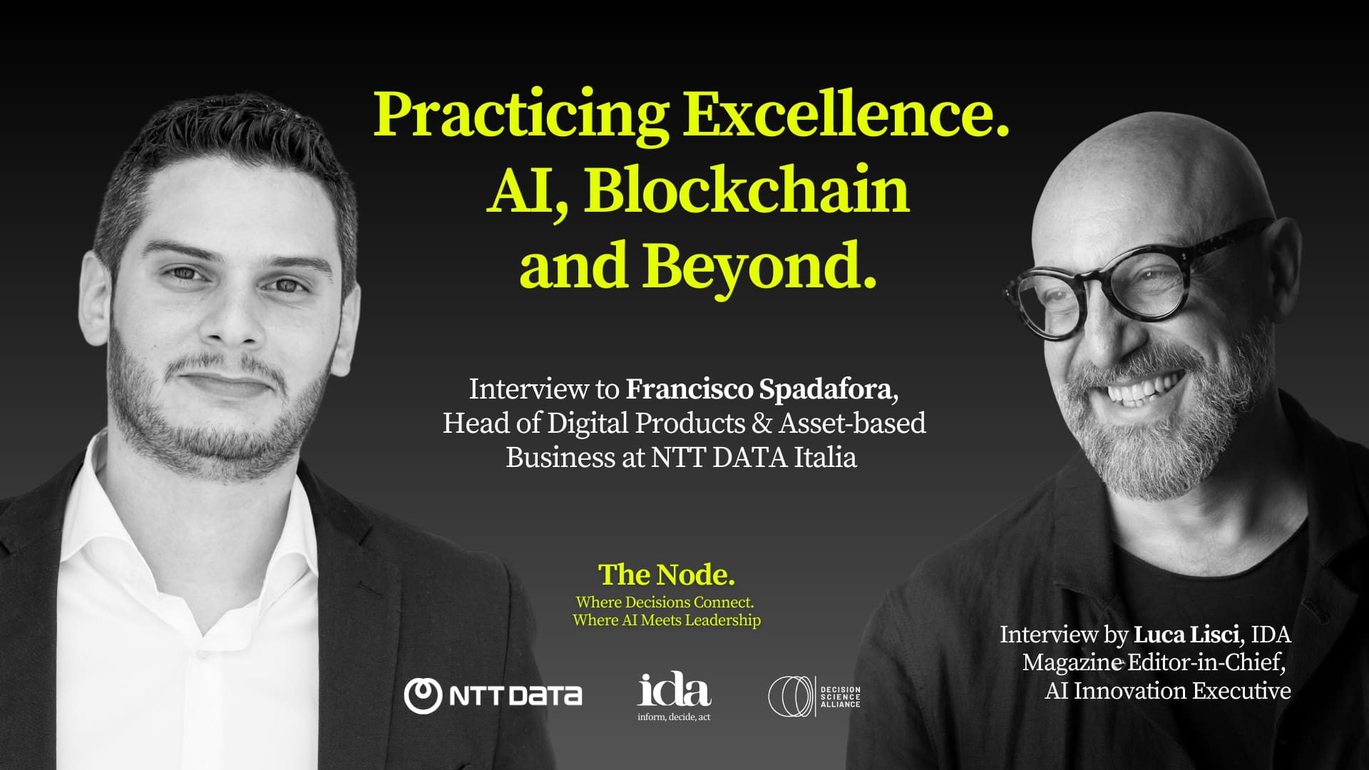 Cover of the podcast The Node with the photos of Fransisco Spadafora and Luca Lisci
