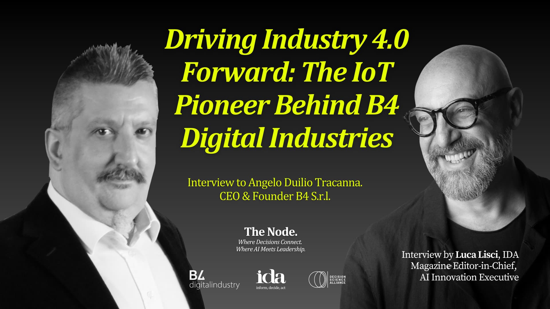 Podcast cover image with photos by Luca Lisci and Angelo Duilio Tracanna